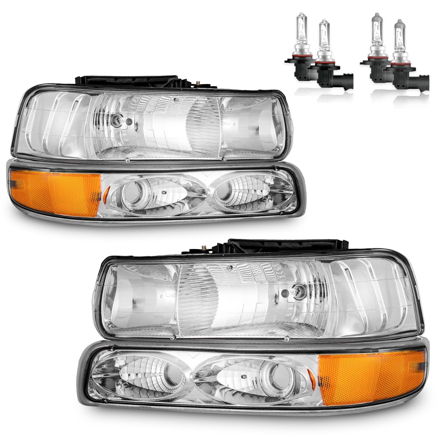 Headlights W/Bulbs for 1999-2002 Chevy Silverado 1500 2500, for 2001-2002 Sil... Headlights W/Bulbs for 1999-2002 Chevy Silverado 1500 2500, for 2001-2002 Sil...
