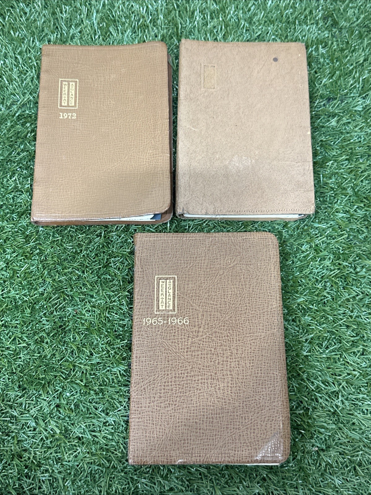 Vintage Notebooks Week at a Glance Weekly-Minder Lot Of 3 1965-1966, 1972 & 1974 Vintage Notebooks Week at a Glance Weekly-Minder Lot Of 3 1965-1966, 1972 & 1974