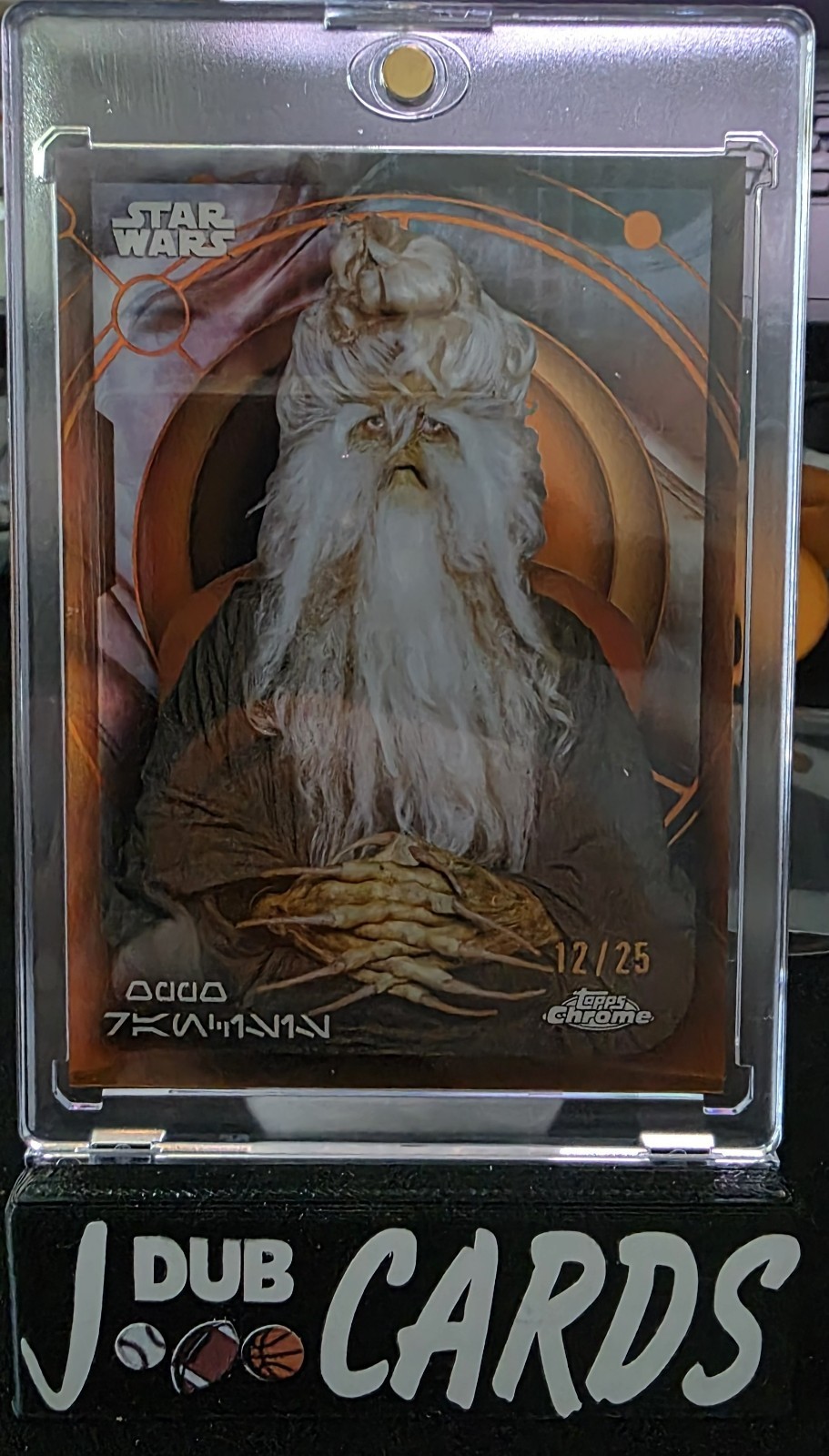 2026 Topps Chrome Star Wars Oppo Rancisis Orange Refractor 12/25 The Phatom Mena