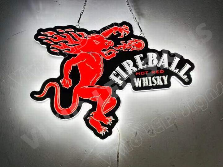 Fireball Whisky Hot Red Beer 2D LED 16\