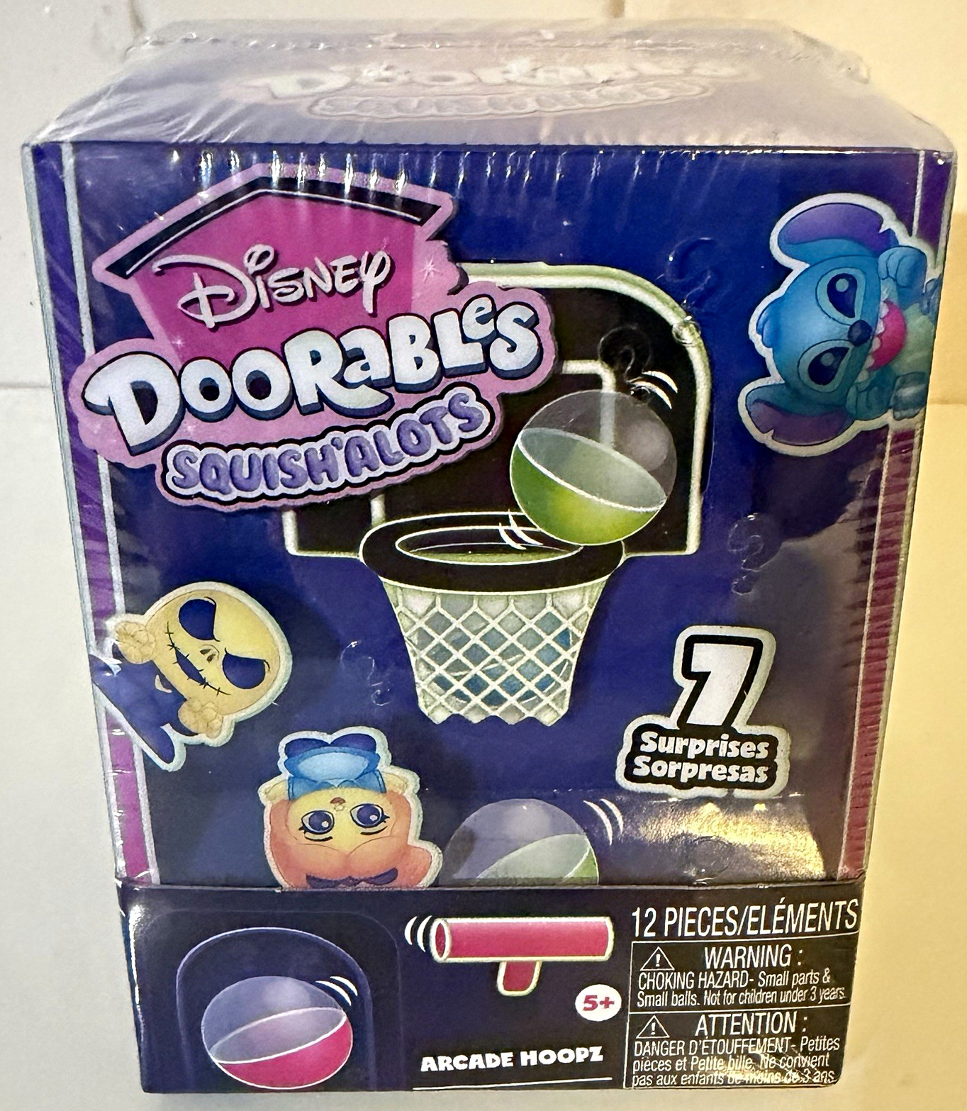 Disney Doorables Squishalots Arcade Hoopz 12-Piece Set (8 to Collect) Stitch