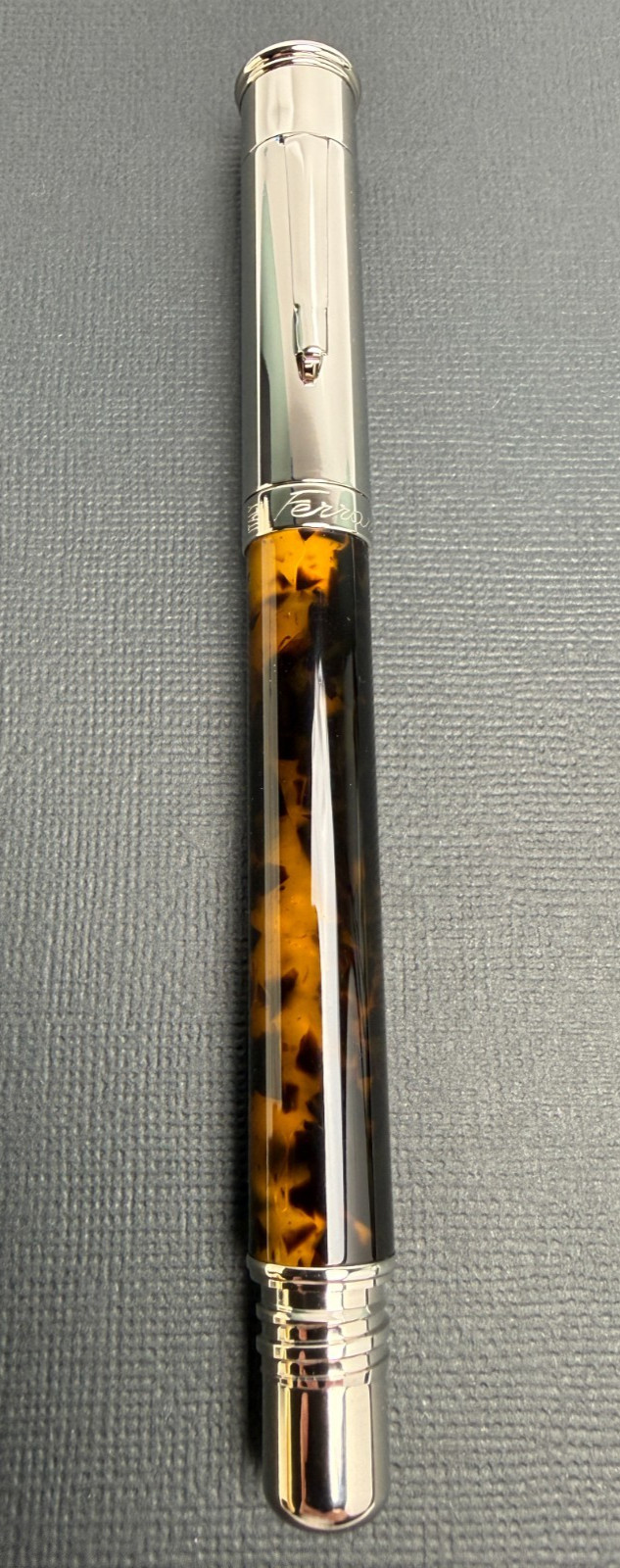 Ferrari da Varese Penna Stilografica Fountain Pen Medium Nib Amber #020097 Ferrari da Varese Penna Stilografica Fountain Pen Medium Nib Amber #020097
