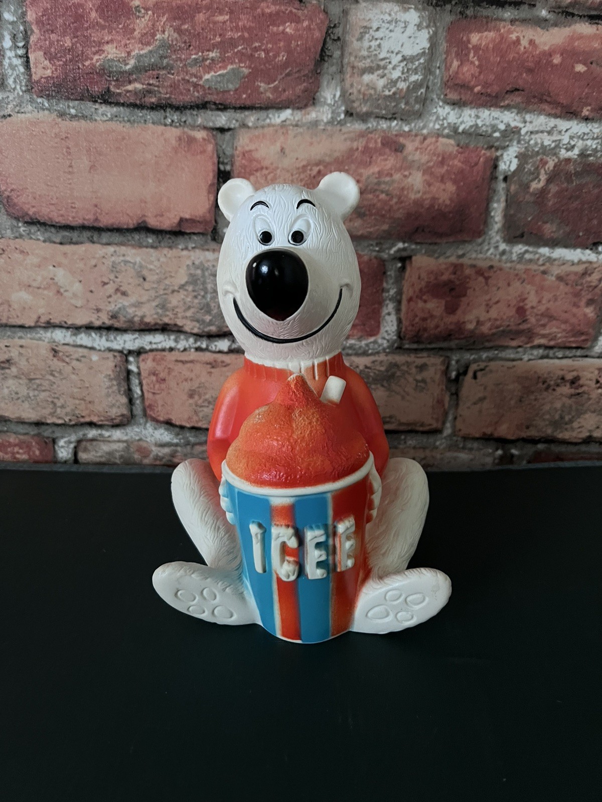 Vintage 1970s Icee Bear Vinyl Squeezable Bear Bank Vintage 1970s Icee Bear Vinyl Squeezable Bear Bank