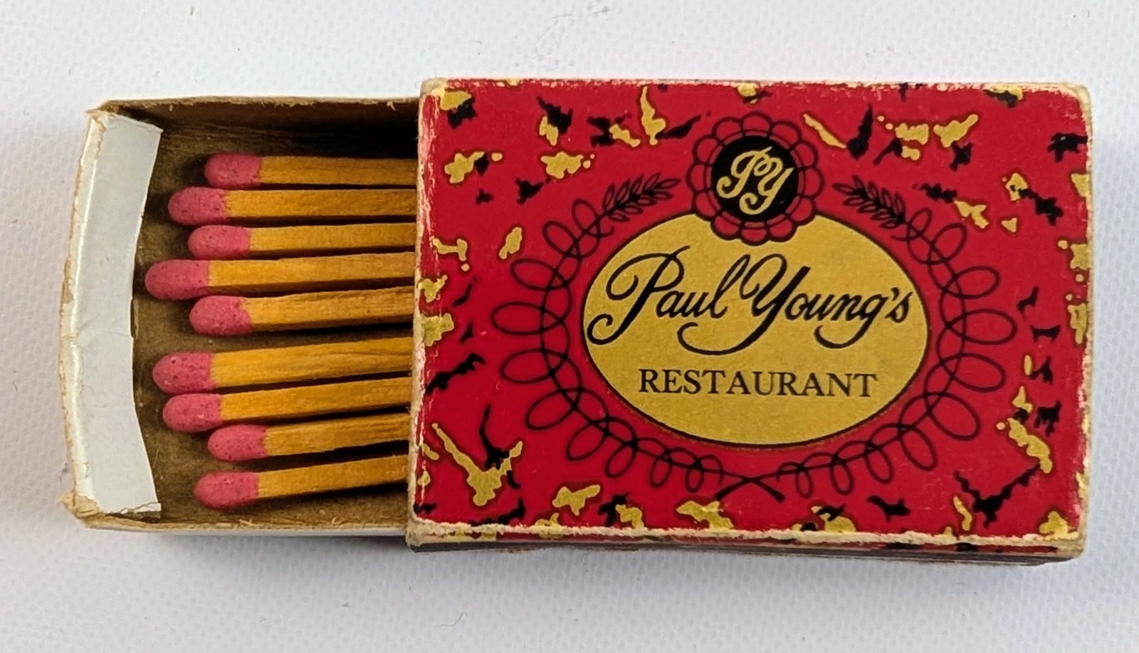 Vintage Paul Young\'s Restaurant Washington DC Pocketbox Matchbox Matches