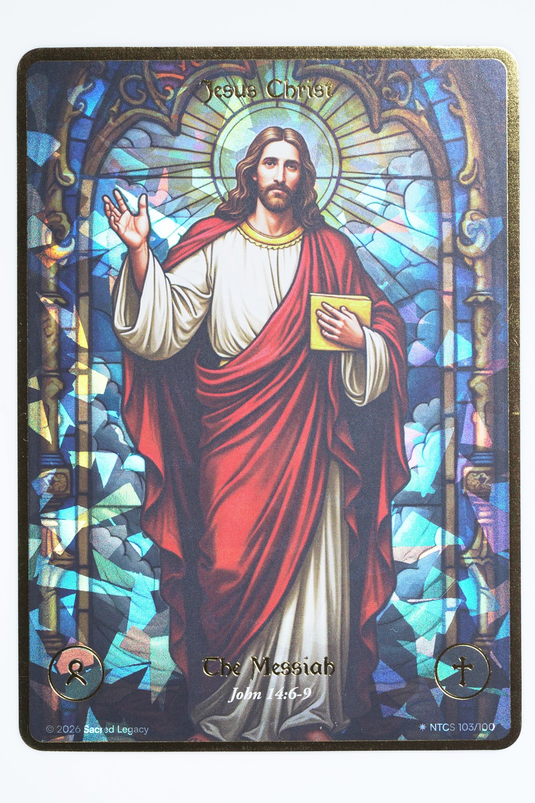 2026 Sacred Legacy The Messiah Jesus Christ #103/100 Secret Rare Stained Glass