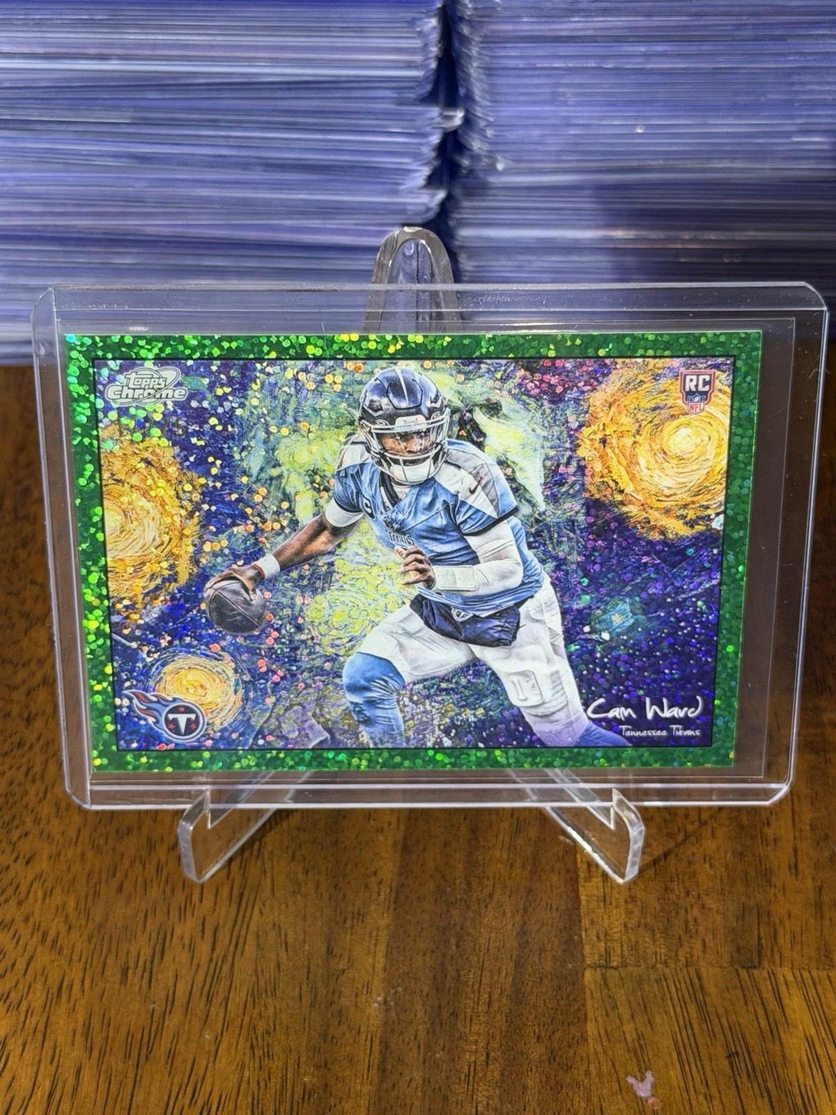 2025 Topps Chrome Cosmic Cam Ward Stars In The Night Green /75