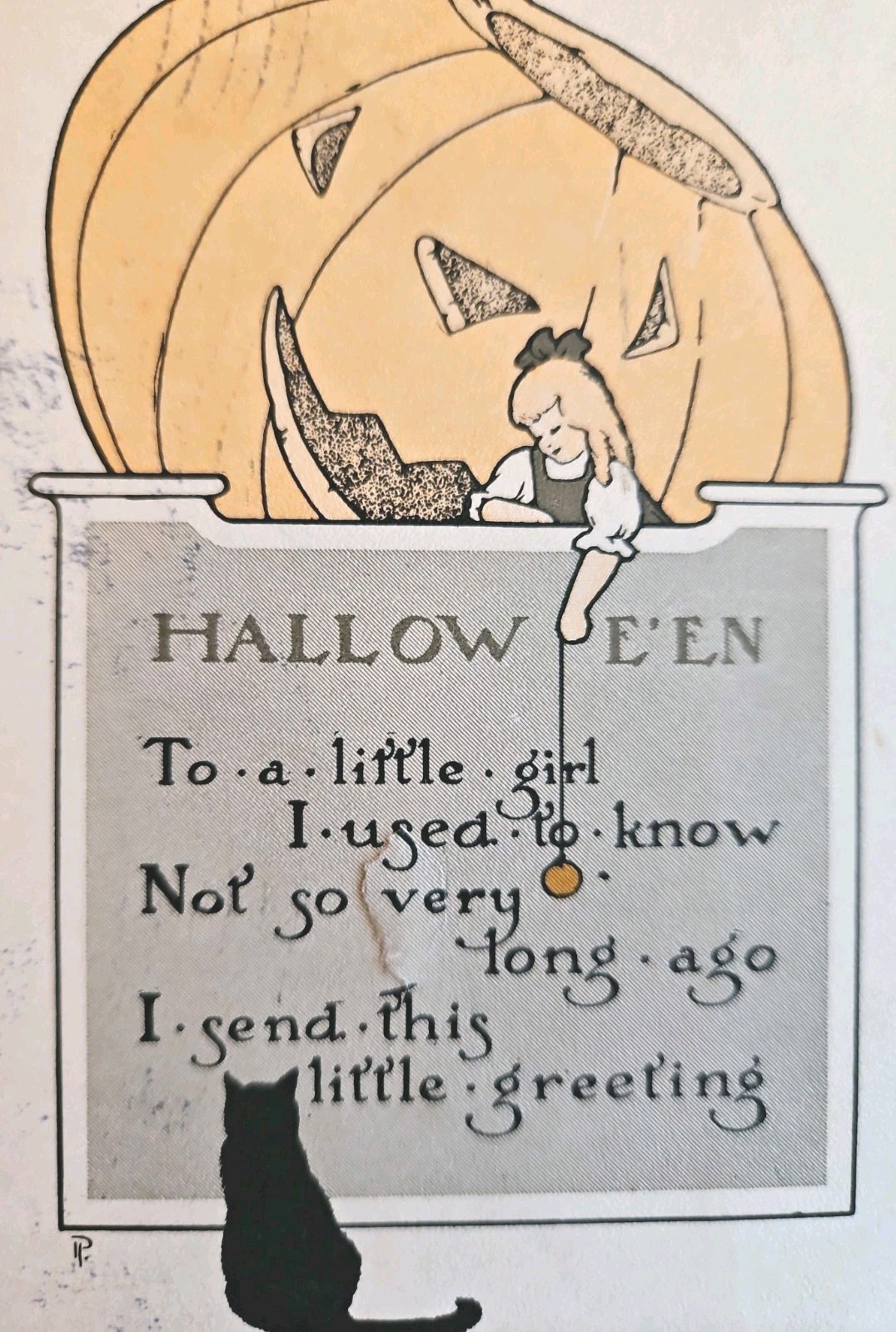 Halloween Antique Postcard 