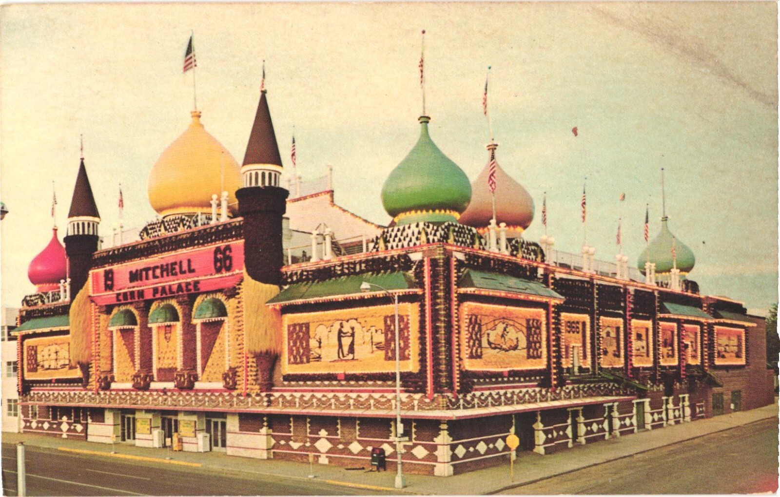 Mitchell SD South Dakota Corn Palace 1966 Dexter Chrome Postcard Unused Mitchell SD South Dakota Corn Palace 1966 Dexter Chrome Postcard Unused