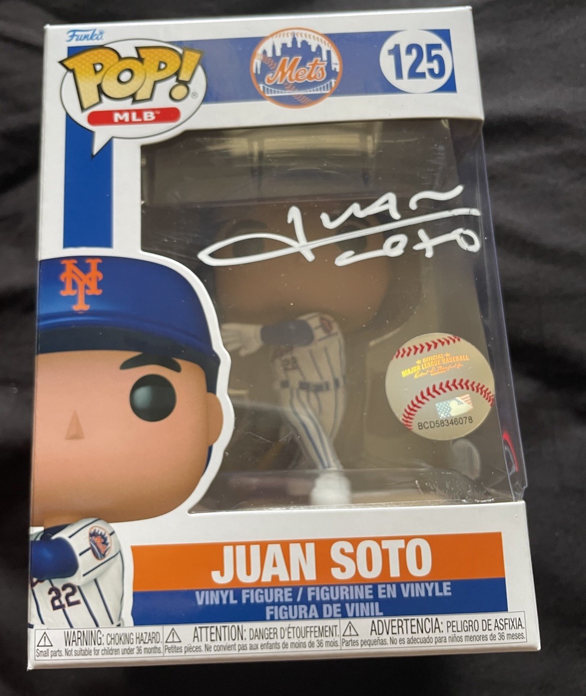 Juan Soto Signed Funko Pop New York Mets Superstar Beckett COA (swapped) Juan Soto Signed Funko Pop New York Mets Superstar Beckett COA (swapped)