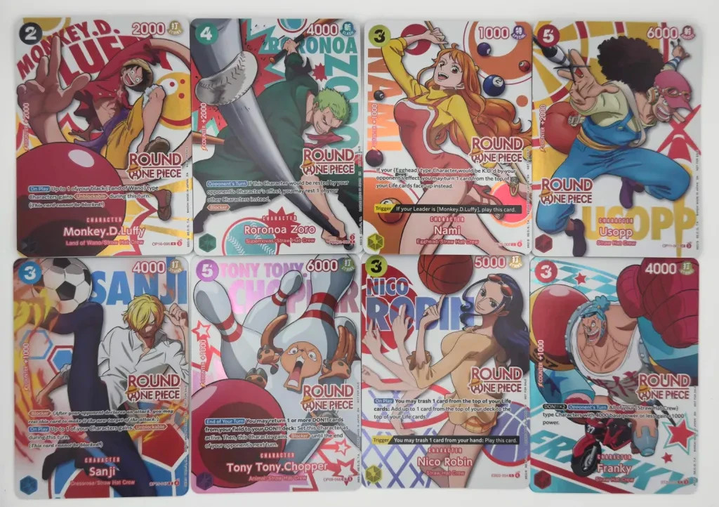 Round1 × One Piece Promo Card FULL SET Of 10 Cards English NM