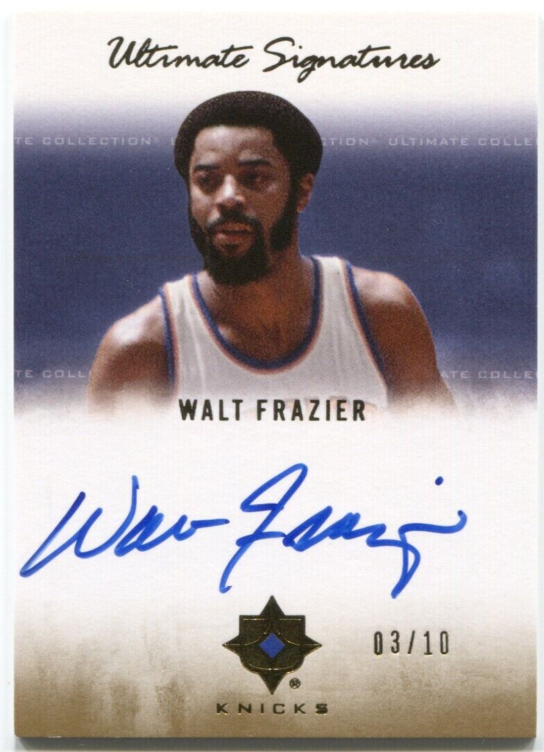 07-08 Ultimate Collection Walt Frazier Autograph Signatures Gold Auto #/10