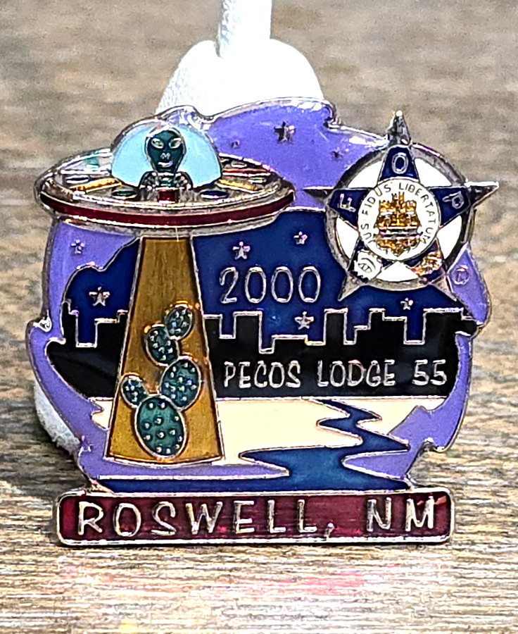 Vintage 2000 Roswell NM F.O.P. Lodge 55 Lapel Pin Vintage 2000 Roswell NM F.O.P. Lodge 55 Lapel Pin