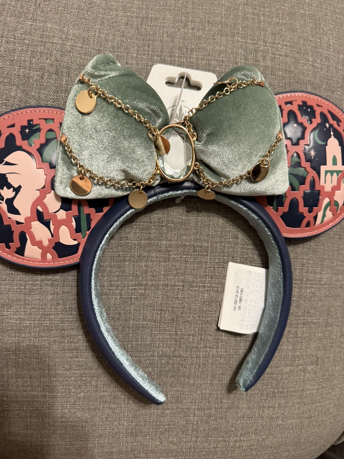 2026 Disney Parks Epcot Morocco Princess Jasmine Aladdin Headband Bow Ears NEW 2026 Disney Parks Epcot Morocco Princess Jasmine Aladdin Headband Bow Ears NEW