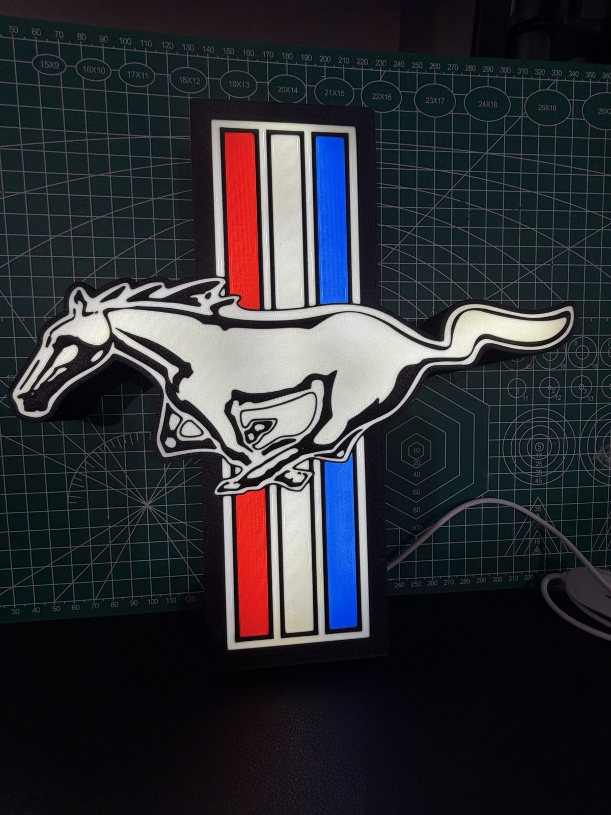 Ford Mustang Lighted Sign. Ford Mustang Lighted Sign.