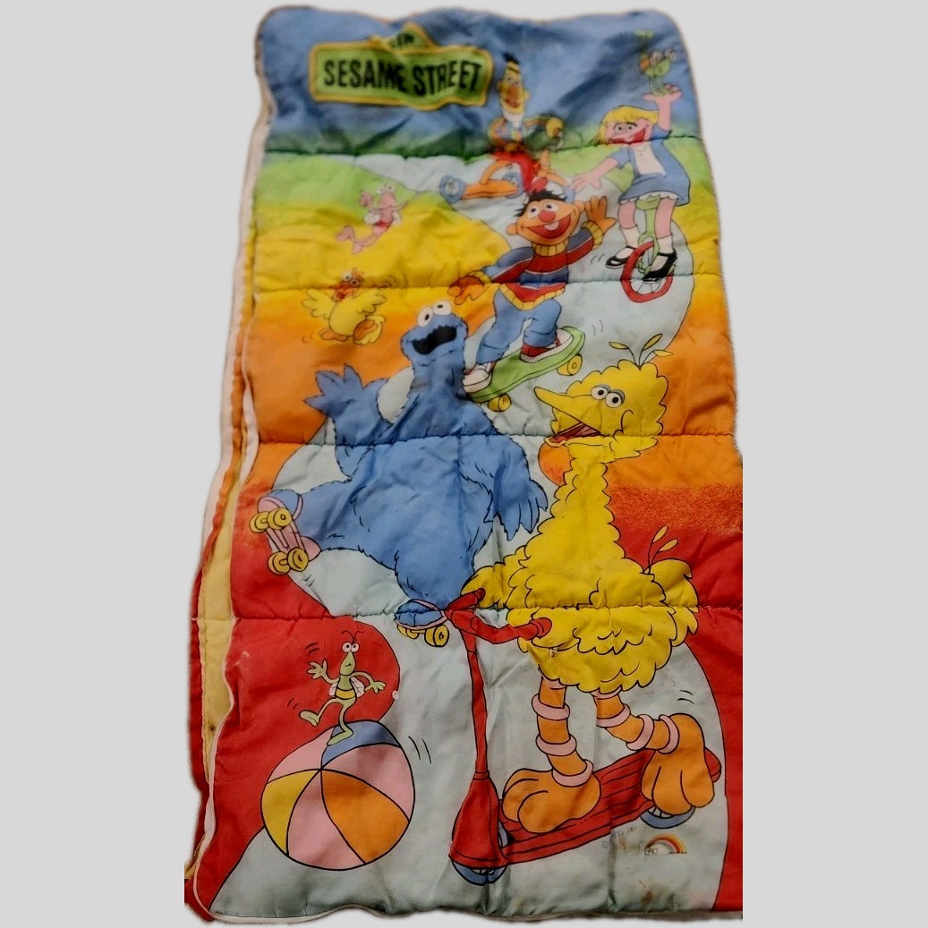 Vintage 1980s Jim Henson Sesame Street Collectable sleeping bag Vintage 1980s Jim Henson Sesame Street Collectable sleeping bag