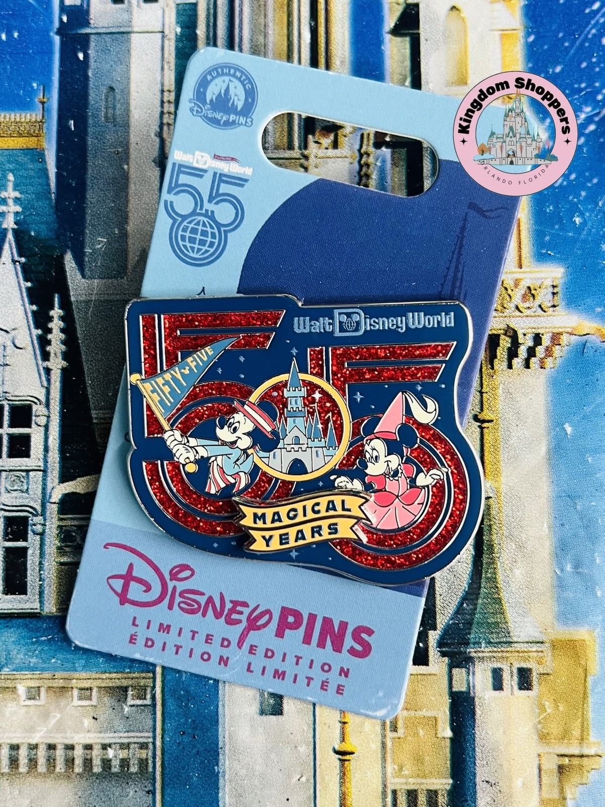 2026 Disney Parks Walt Disney World 55th Anniversary Mickey & Minnie LE 5000 Pin 2026 Disney Parks Walt Disney World 55th Anniversary Mickey & Minnie LE 5000 Pin