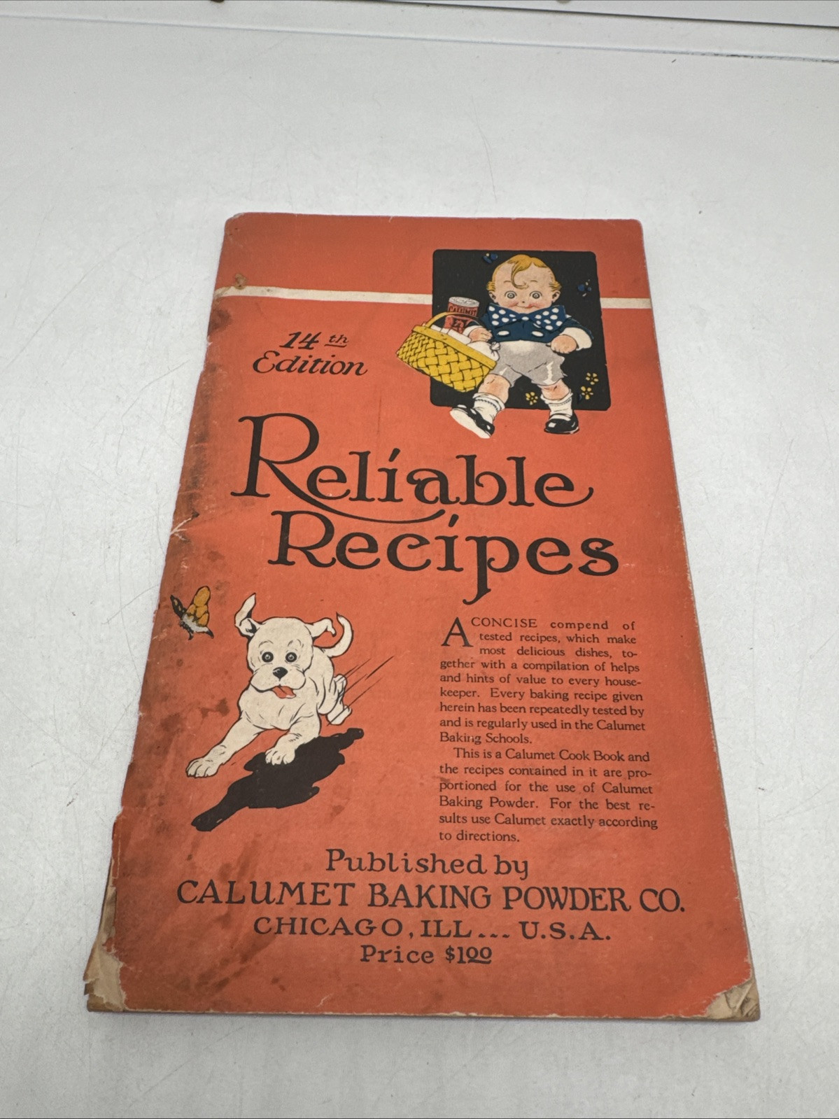Calumet Baking Powder Reliable Recipes 14th Edition 1920s Cook Book Calumet Baking Powder Reliable Recipes 14th Edition 1920s Cook Book