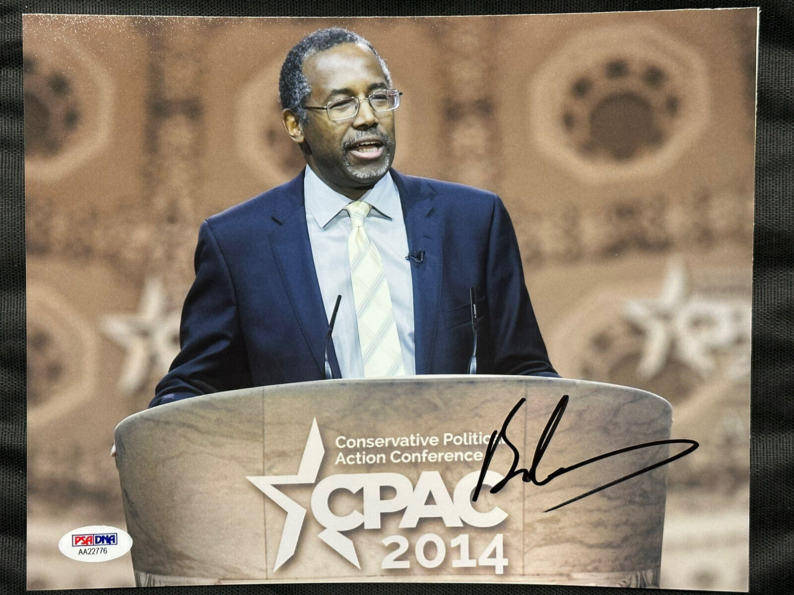 BEN CARSON HAND SIGNED AUTOGRAPHED 8x10 PHOTO PSA/DNA CERTIFIED 