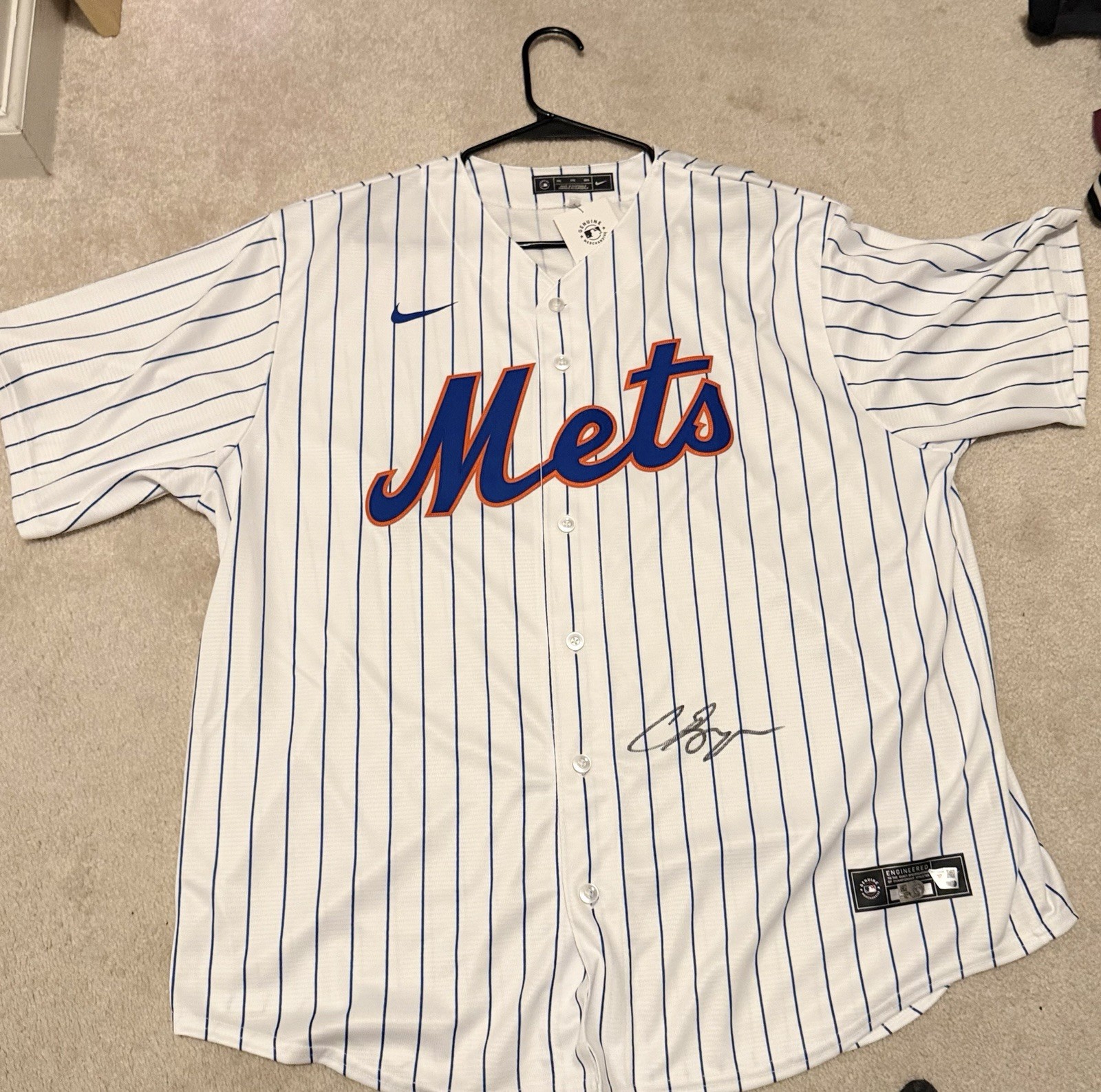 Prospect Carson Benge Fanatics Signed Jersey
