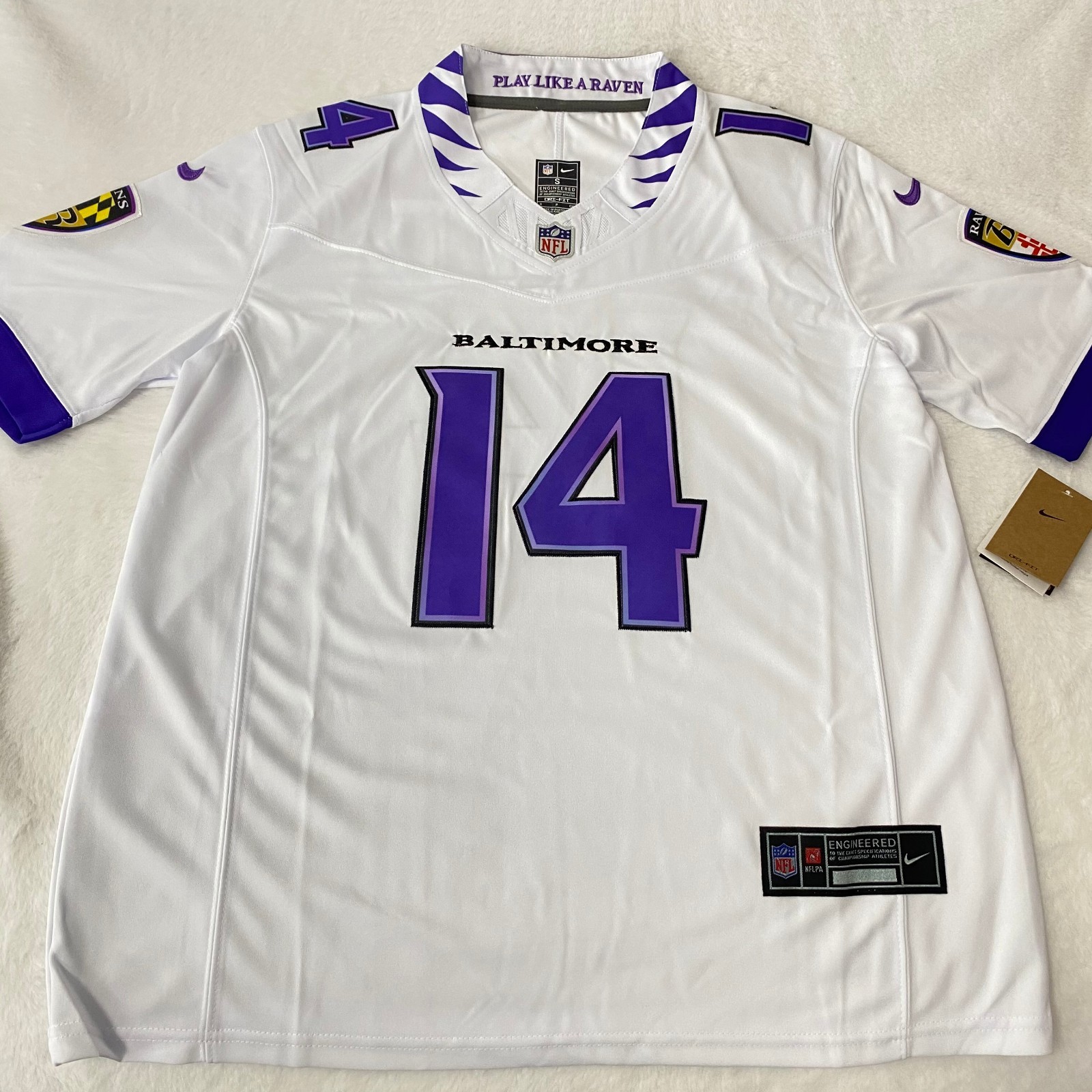 New Kyle Hamilton #14 White Stitched Jersey – Men's New Kyle Hamilton #14 White Stitched Jersey – Men's