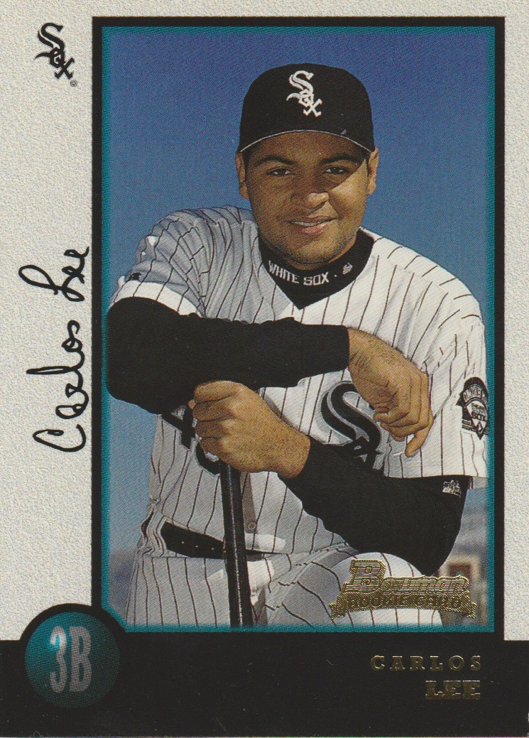 Carlos Lee 1998 Topps Bowman rookie RC card 428