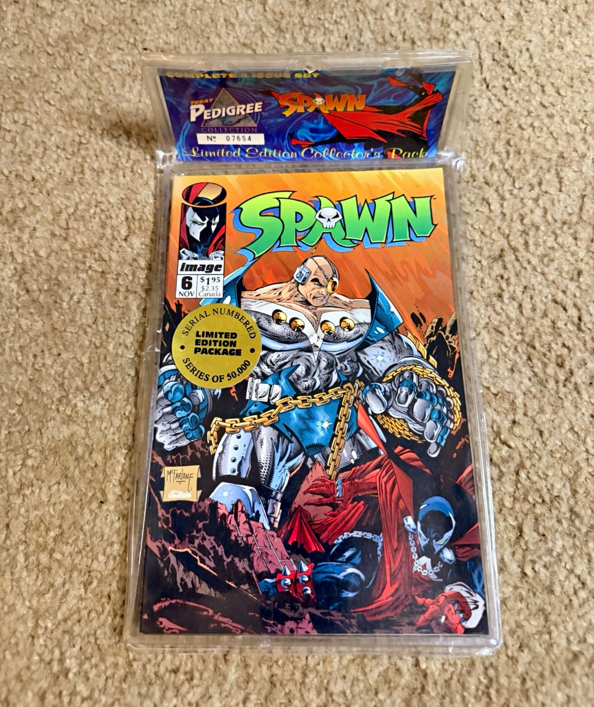 Spawn #6 7 8 9 Pedigree Gold COMPLETE 4 Issue Set SEALED #07654 McFarlane