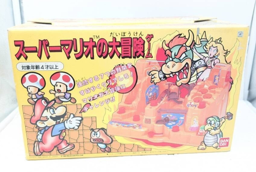 JUNK Retro Toy Bandai Super Mario Great Adventure Game Nintendo 1986 with Boxed JUNK Retro Toy Bandai Super Mario Great Adventure Game Nintendo 1986 with Boxed