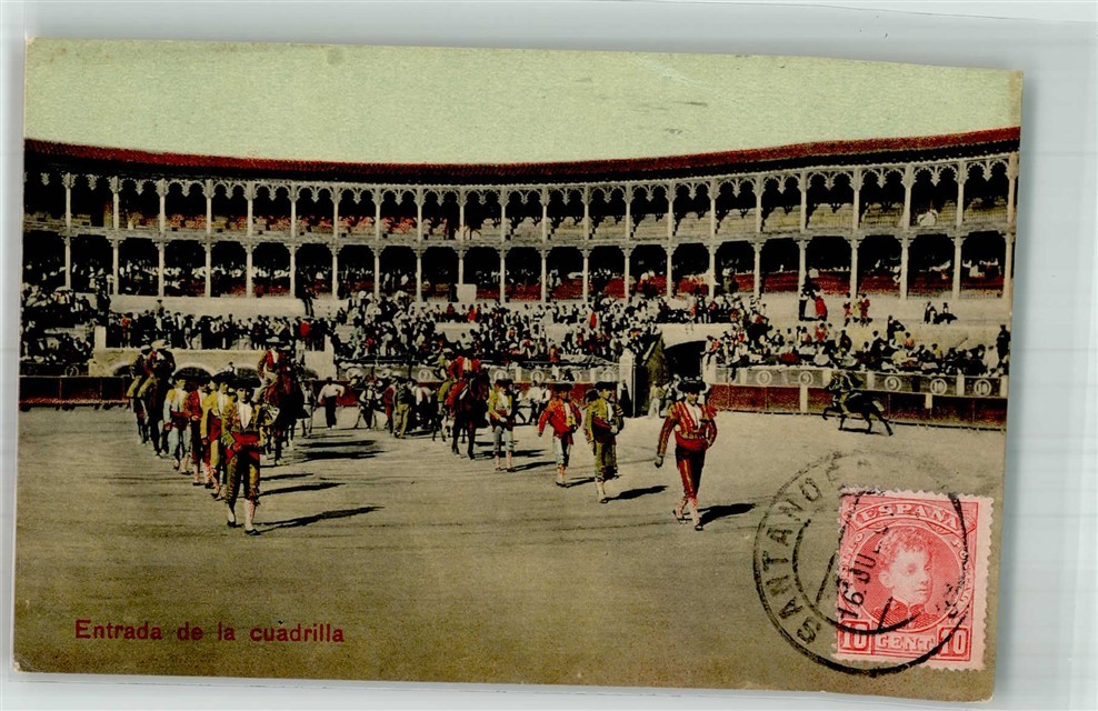 38238320 - Santander Bullfighting Arena Brand Picture Side Cantabria 1907 38238320 - Santander Bullfighting Arena Brand Picture Side Cantabria 1907