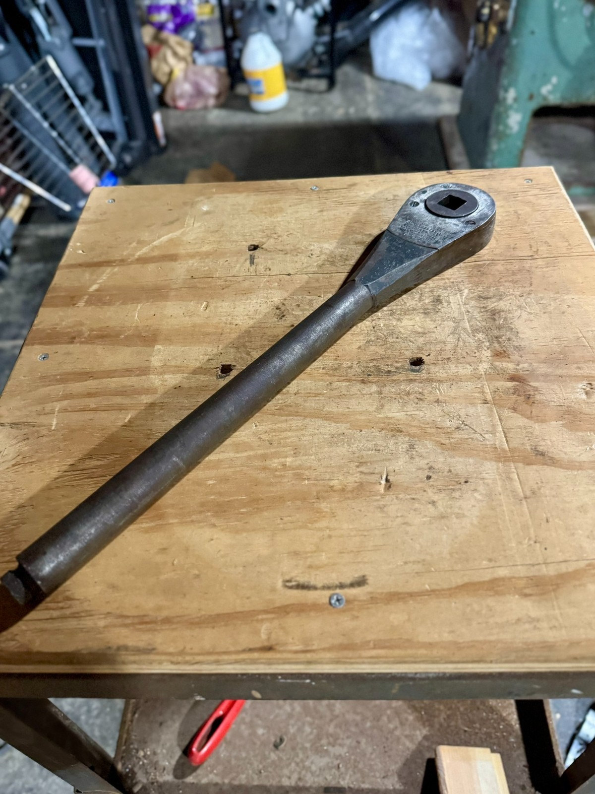 Vintage Lowell No. 3 1/2 Industrial Reversible Ratchet – 20” – Worcester, Mass Vintage Lowell No. 3 1/2 Industrial Reversible Ratchet – 20” – Worcester, Mass