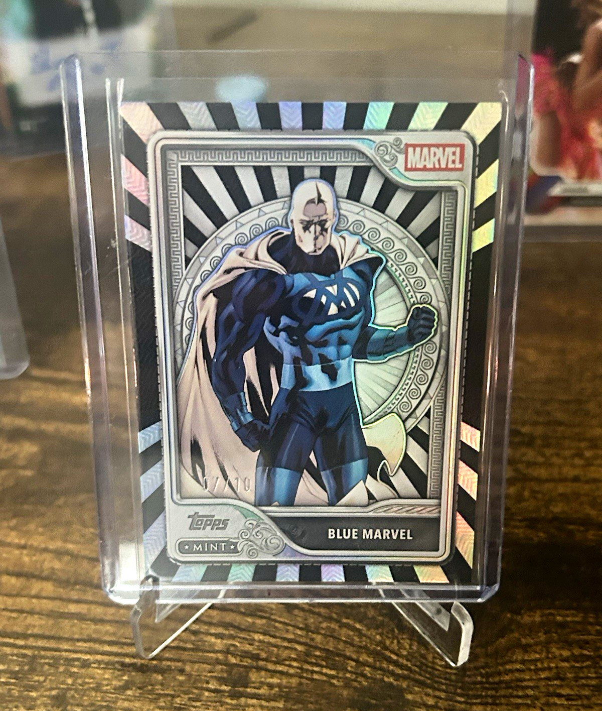 Topps 2026 Topps Mint Marvel Blue Marvel #51 black /10 Topps 2026 Topps Mint Marvel Blue Marvel #51 black /10