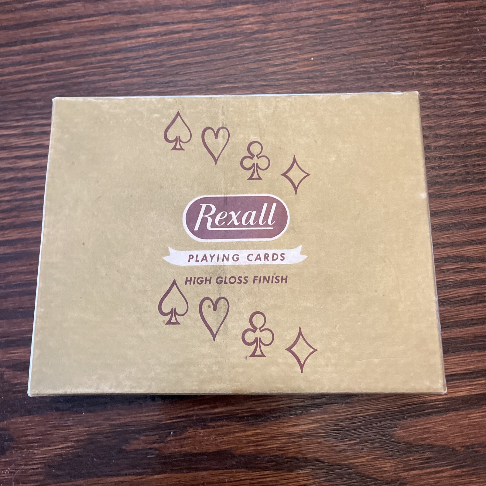 Vintage Playing Cards Rexall Double Deck Made In USA S-1197