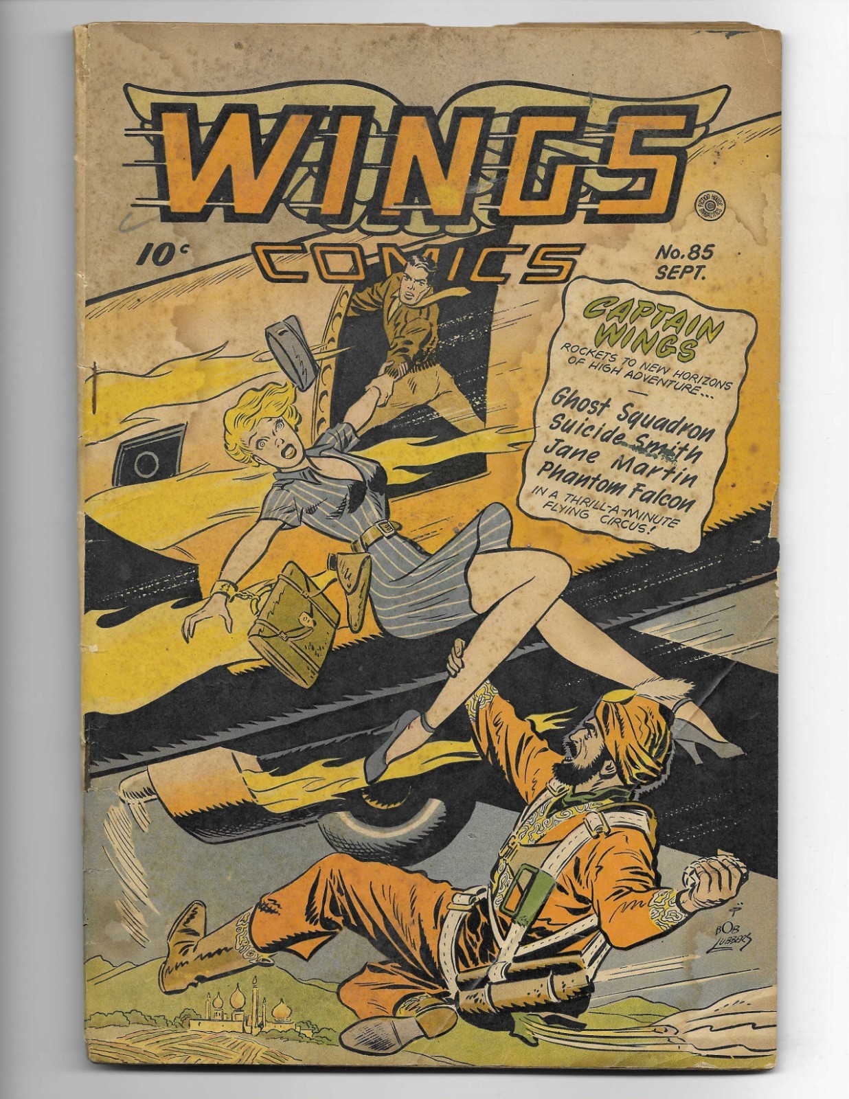 Wings Comics 85 1947 Fiction House G/VG 3.0 Captain Wings Ghost Squadron