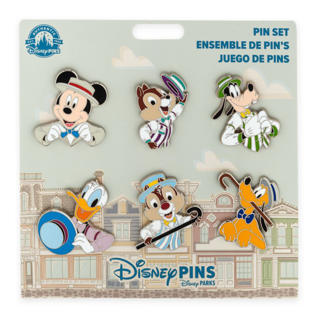 Disney Parks Dapper Dans Set of 6 Pin Set Mickey Donald Chip Dale Donald - NEW Disney Parks Dapper Dans Set of 6 Pin Set Mickey Donald Chip Dale Donald - NEW