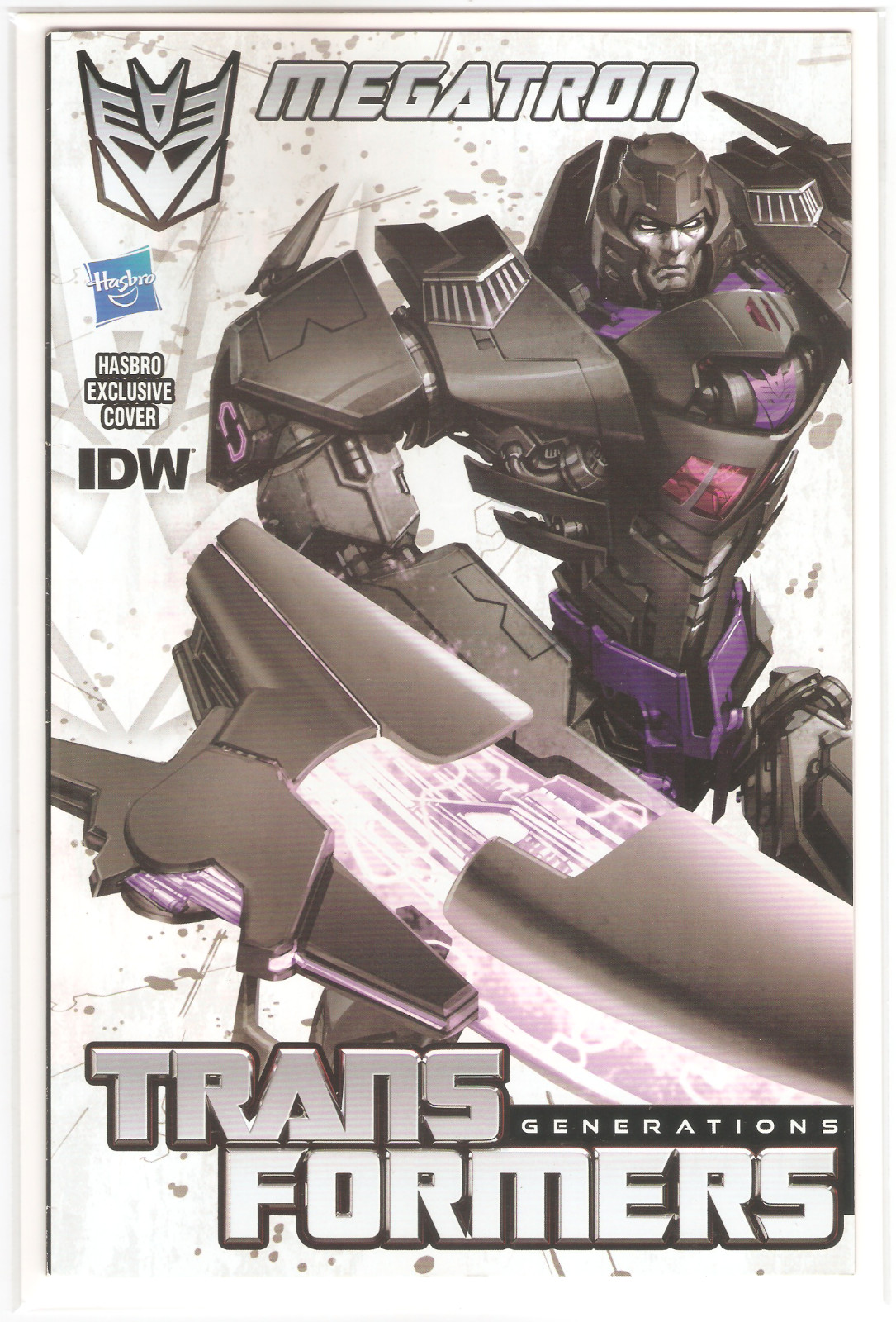 TRANSFORMERS GENERATIONS SPOTLIGHT MEGATRON #0HASBRO IDW FEB 2013 COMIC 8.0 VF