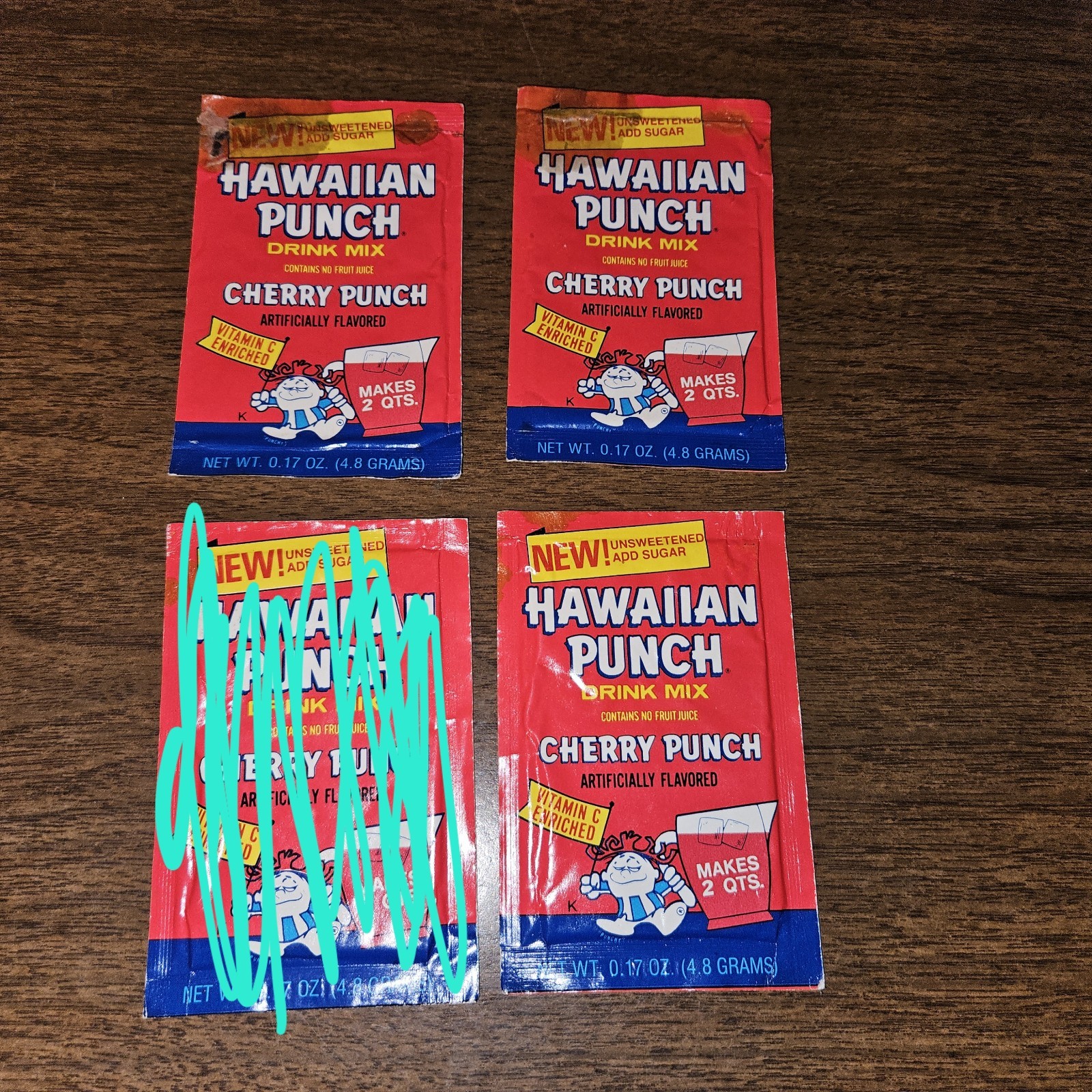 1x Vintage Hawaiian Punch Cherry Punch Drink Mix Packet 1980's - YOU PICK 1x Vintage Hawaiian Punch Cherry Punch Drink Mix Packet 1980's - YOU PICK