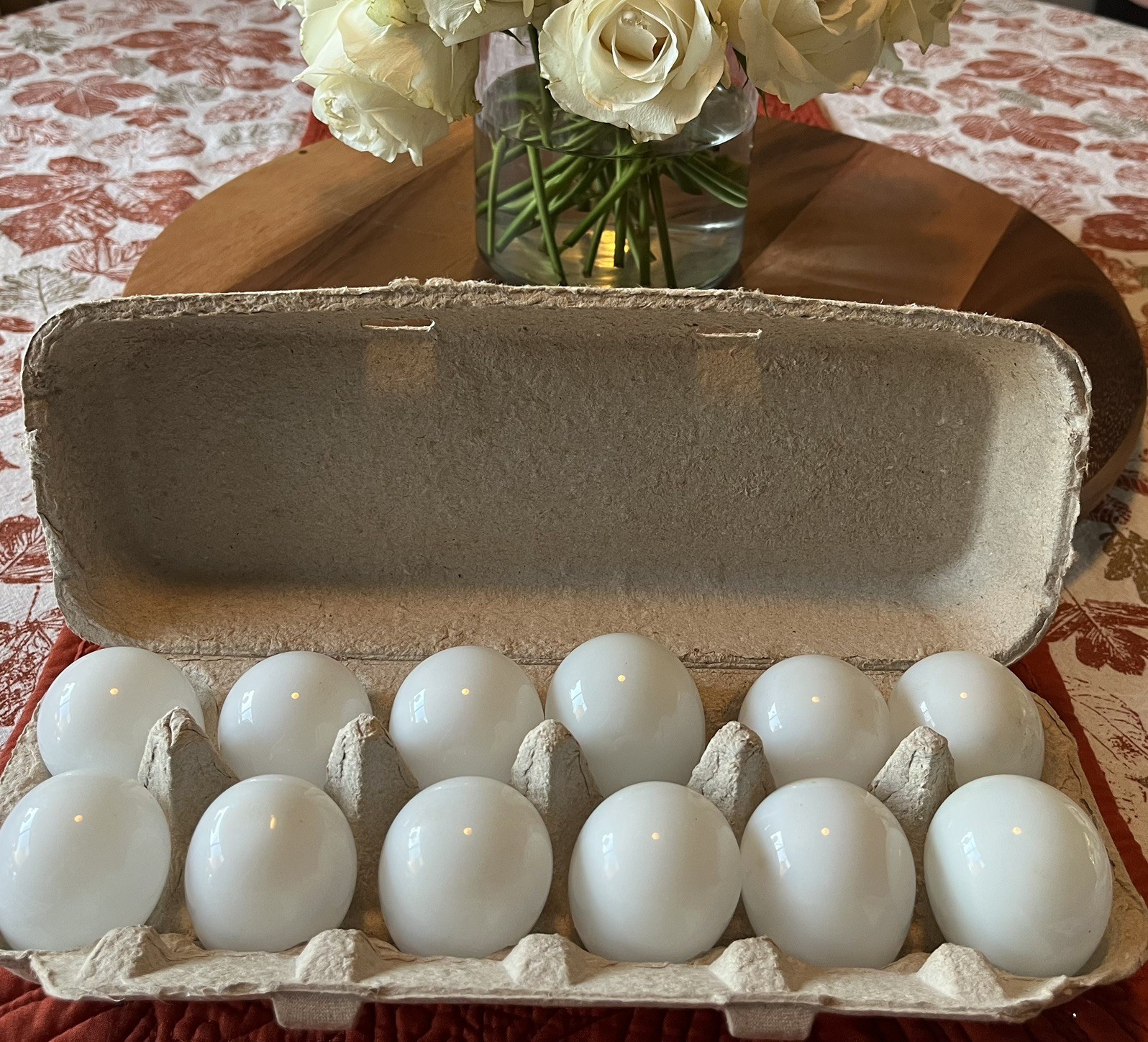 12 VINTAGE HAND BLOWN MILK GLASS EGGS Nesting Eggs Laying Hens 12 VINTAGE HAND BLOWN MILK GLASS EGGS Nesting Eggs Laying Hens