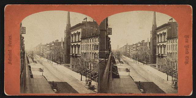 View on Fifth Avenue looking down Old Historic Photo View on Fifth Avenue looking down Old Historic Photo