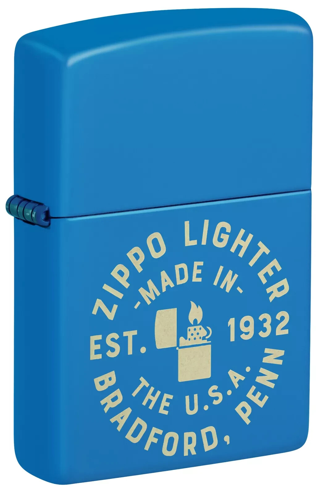 Zippo Seal Design Sky Blue Matte 46173 Zippo Seal Design Sky Blue Matte 46173