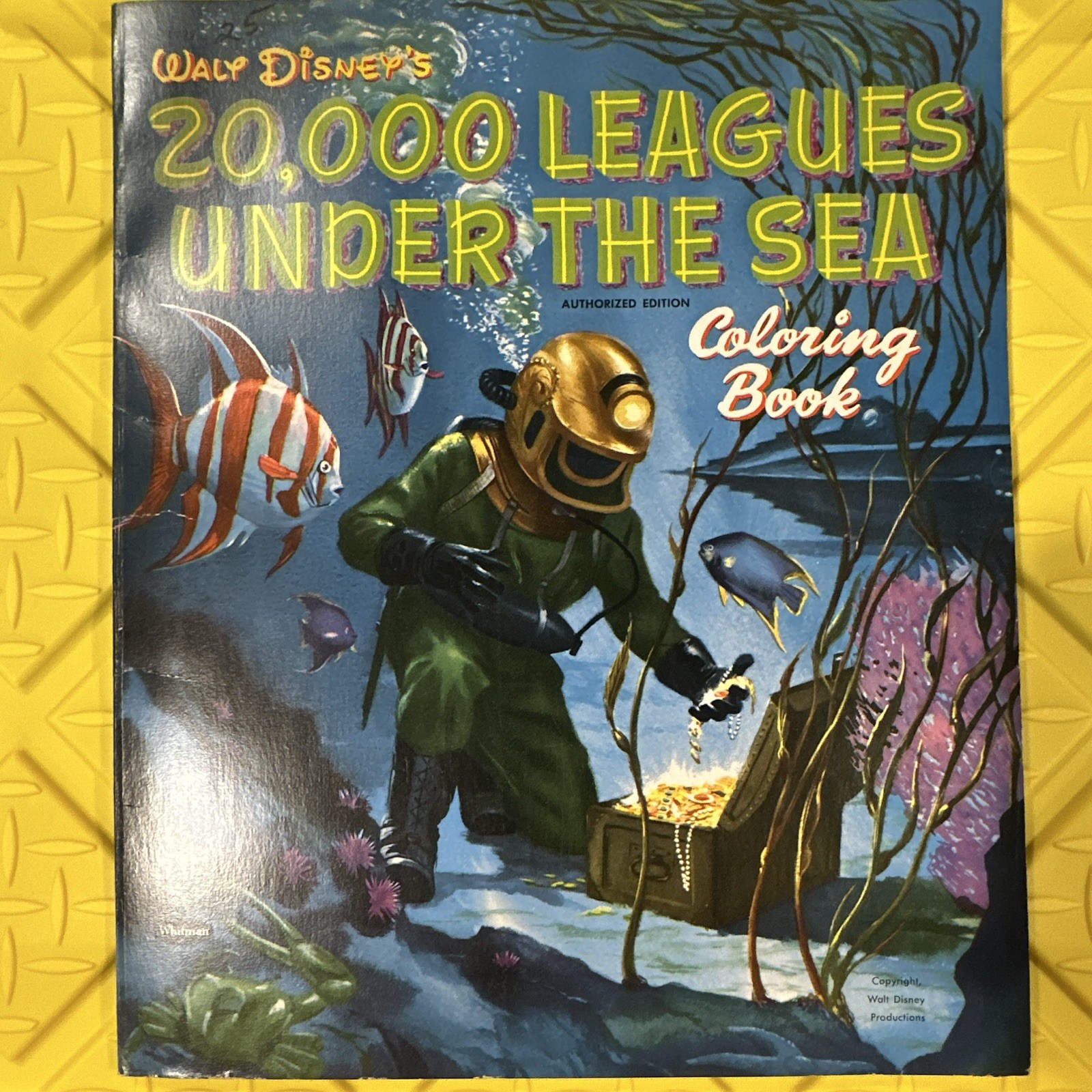 Vintage Walt Disney's 20,000 Leagues Under the Sea Coloring Book 1954 Vintage Walt Disney's 20,000 Leagues Under the Sea Coloring Book 1954