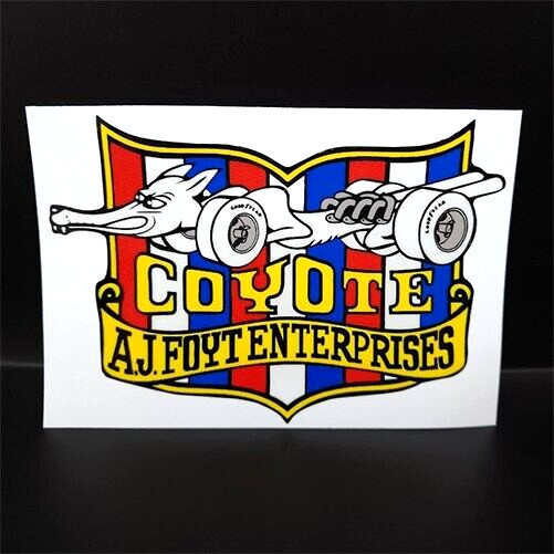 COYOTE AJ FOYT Vintage Style DECAL, Vinyl car STICKER, hot rod, racing COYOTE AJ FOYT Vintage Style DECAL, Vinyl car STICKER, hot rod, racing