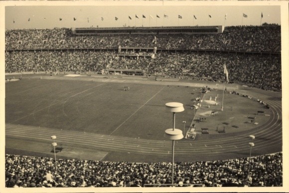 Photo Postcard Olympic Games Berlin 1936, Olympic Stadium, Interior,... - 11366310