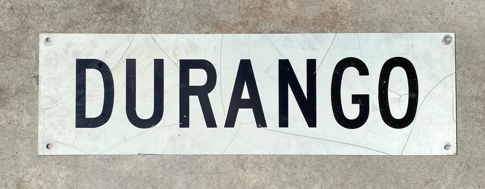 Vintage famous Durango Colorado sign thick 10x33 inches near famous Narrow Gauge Vintage famous Durango Colorado sign thick 10x33 inches near famous Narrow Gauge