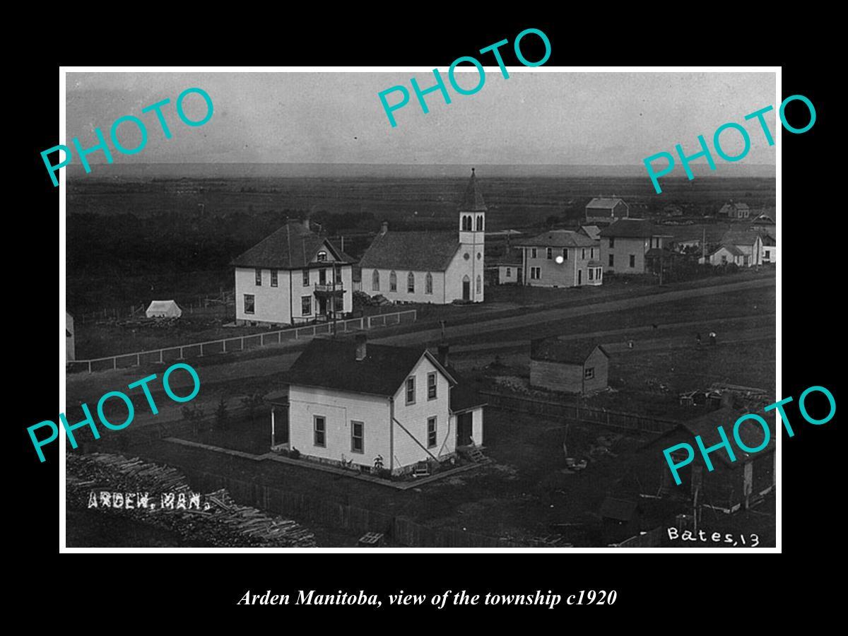 OLD POSTCARD SIZE PHOTO OF ARDEN MANITOBA VIEW OF THE TOWNSHIP c1920 OLD POSTCARD SIZE PHOTO OF ARDEN MANITOBA VIEW OF THE TOWNSHIP c1920