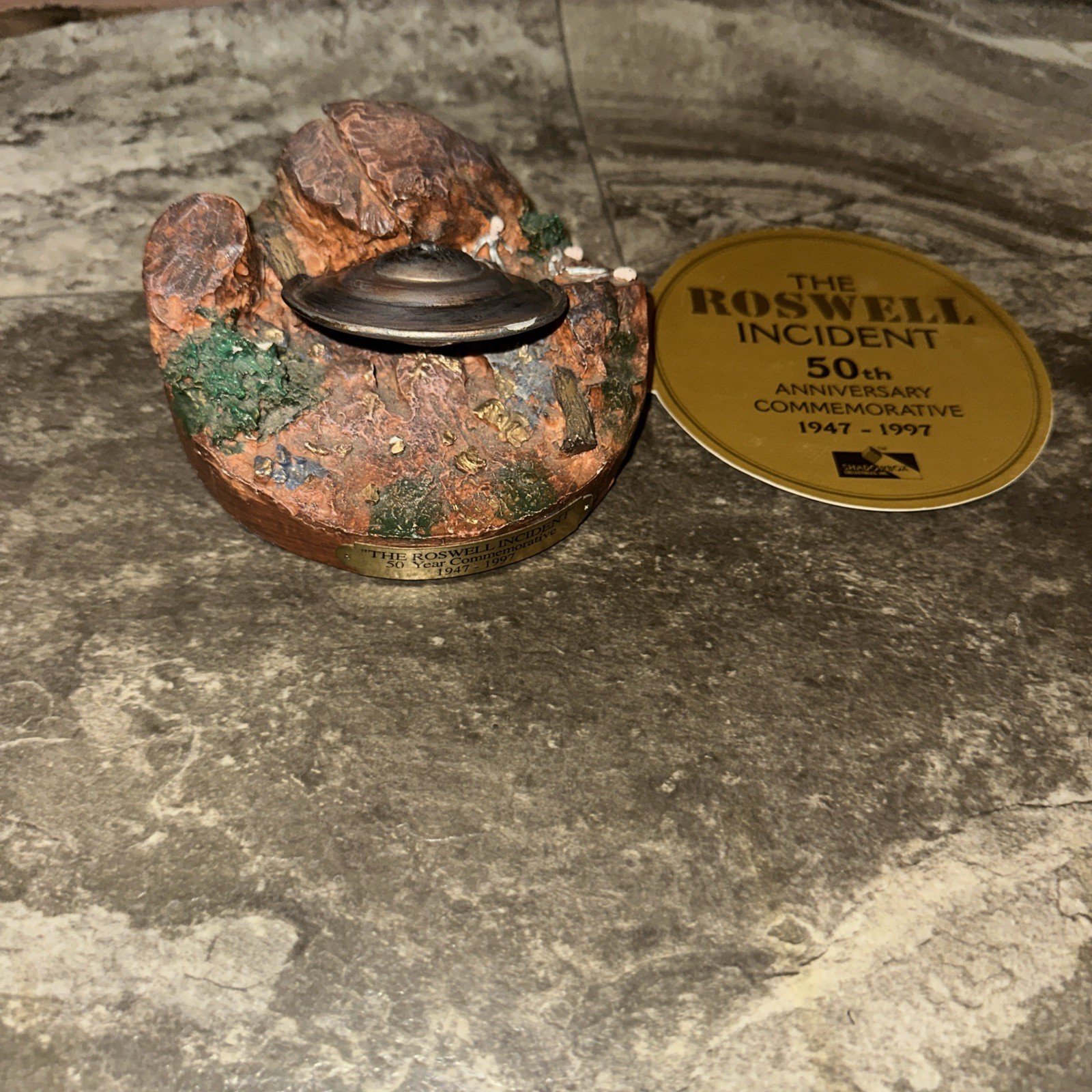 Vintage Roswell Incident 50th Anniversary UFO Crash Figure Alien Area 51 Limited Vintage Roswell Incident 50th Anniversary UFO Crash Figure Alien Area 51 Limited