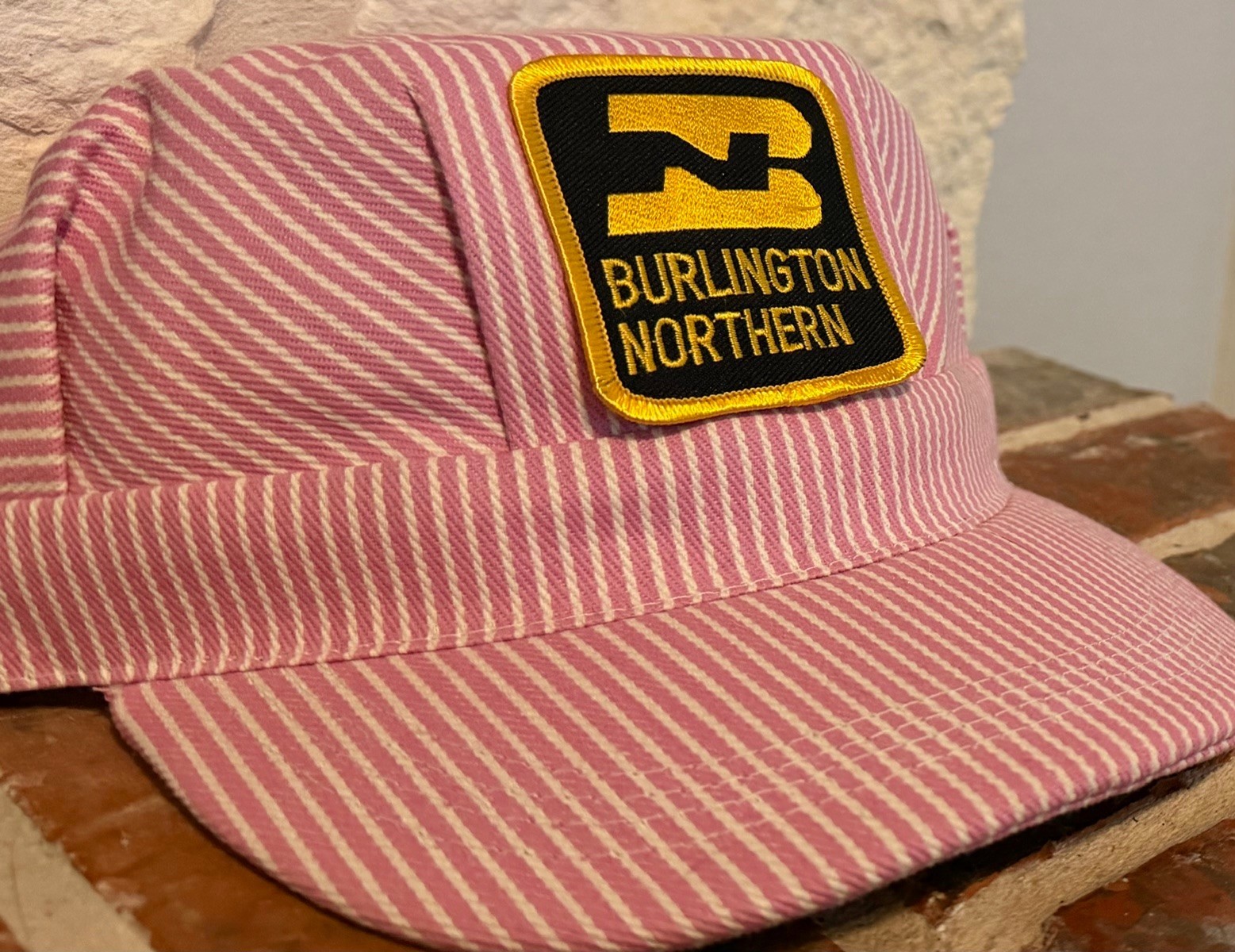 Engineer/Conductor PINK-Cap/Hat-Burlington North (BN)- adjustable-Adult or Child Engineer/Conductor PINK-Cap/Hat-Burlington North (BN)- adjustable-Adult or Child
