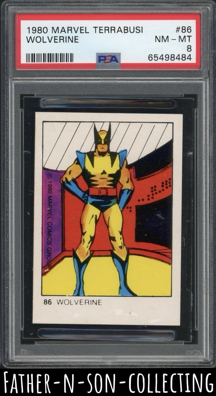 1980 WOLVERINE PSA 8 Marvel Terrabusi #86 1st Appearance Rookie RC