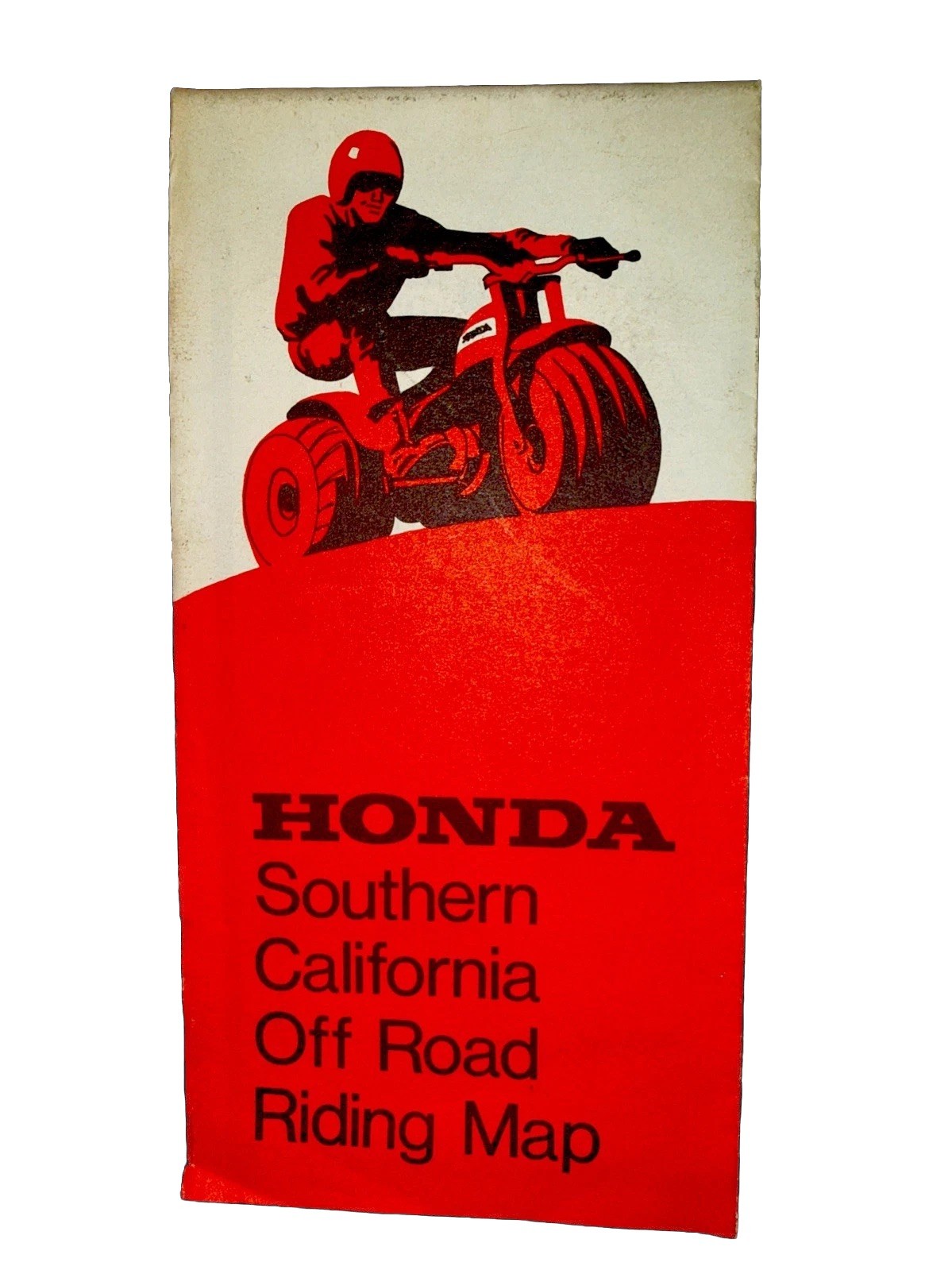 Vintage 1971 Honda ATC Southern California Off Road Riding Map ORV Pamphlet Am Vintage 1971 Honda ATC Southern California Off Road Riding Map ORV Pamphlet Am