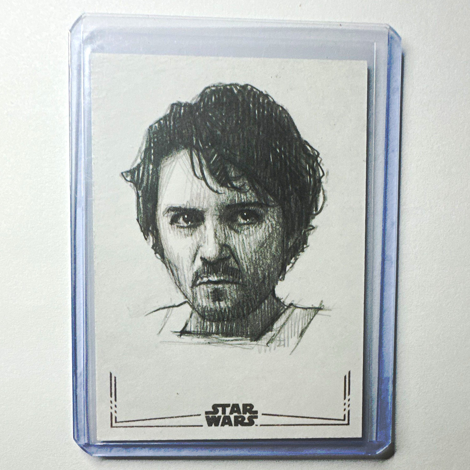 2025 Topps Star Wars Galaxy Cassian Andor Sketch By Andrew Fry