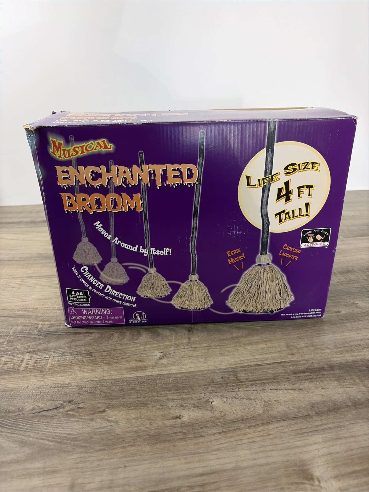 Animated Musical Enchanted Witch Broom 4Ft Halloween Decoration Spooky New Animated Musical Enchanted Witch Broom 4Ft Halloween Decoration Spooky New