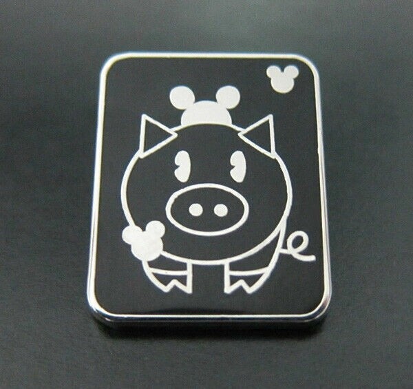 Disney Pins Pig with Mickey Mouse Ear Hat Hidden Mickey Pin Disney Pins Pig with Mickey Mouse Ear Hat Hidden Mickey Pin